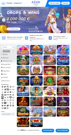 l'application et interface ARES CASINO