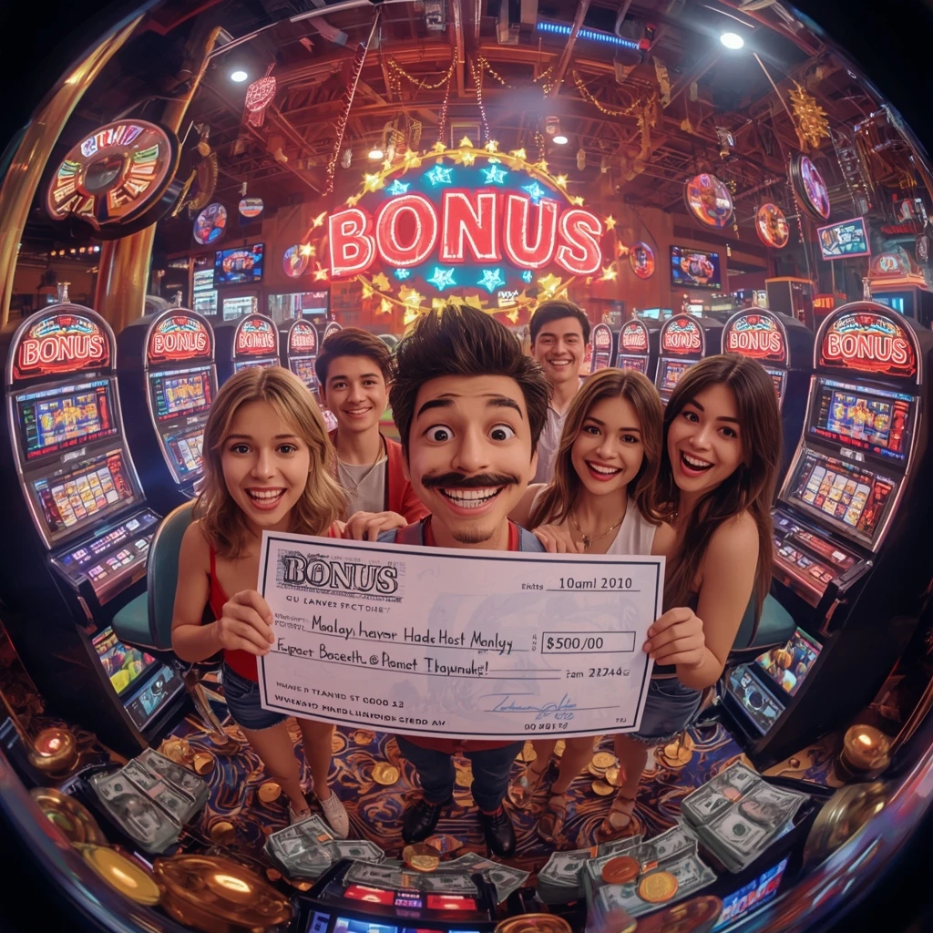 bonus dans les mains de l'homme au casino ARES CASINO
