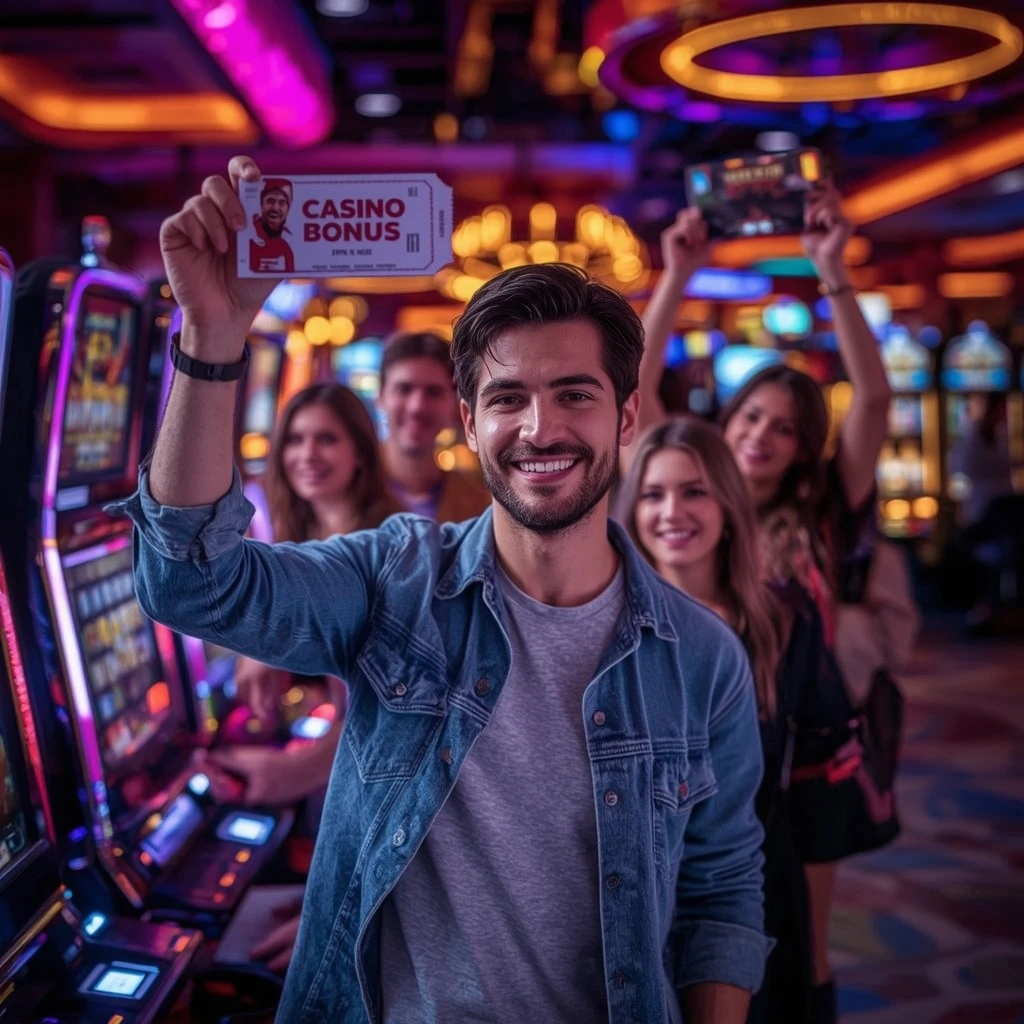 une personne tenant un bonus ARES CASINO