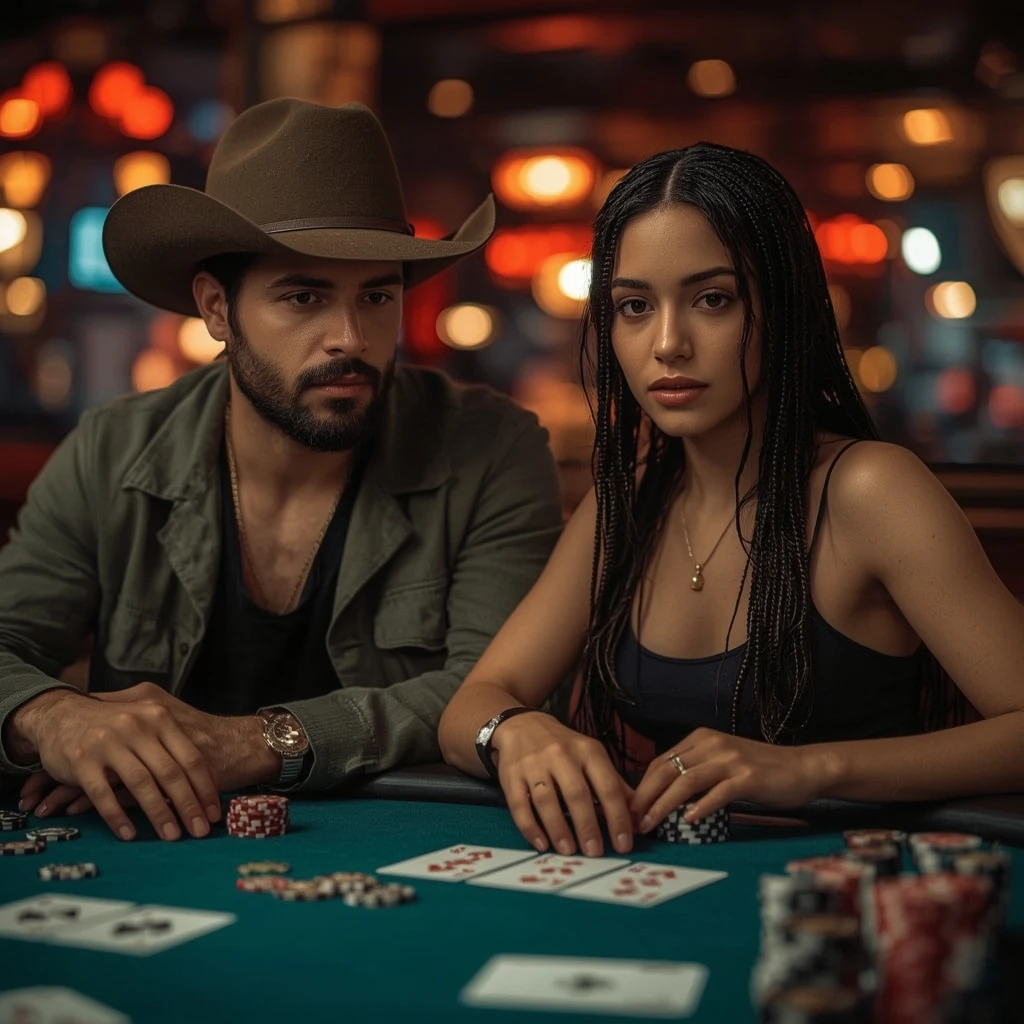 photo de deux joueurs de poker ARES CASINO